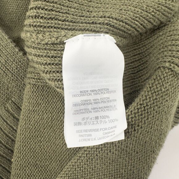Womens J. Crew Olive Green Sleeveless Sweater Tank Size X Small Ribbon Trim - Picture 9 of 9